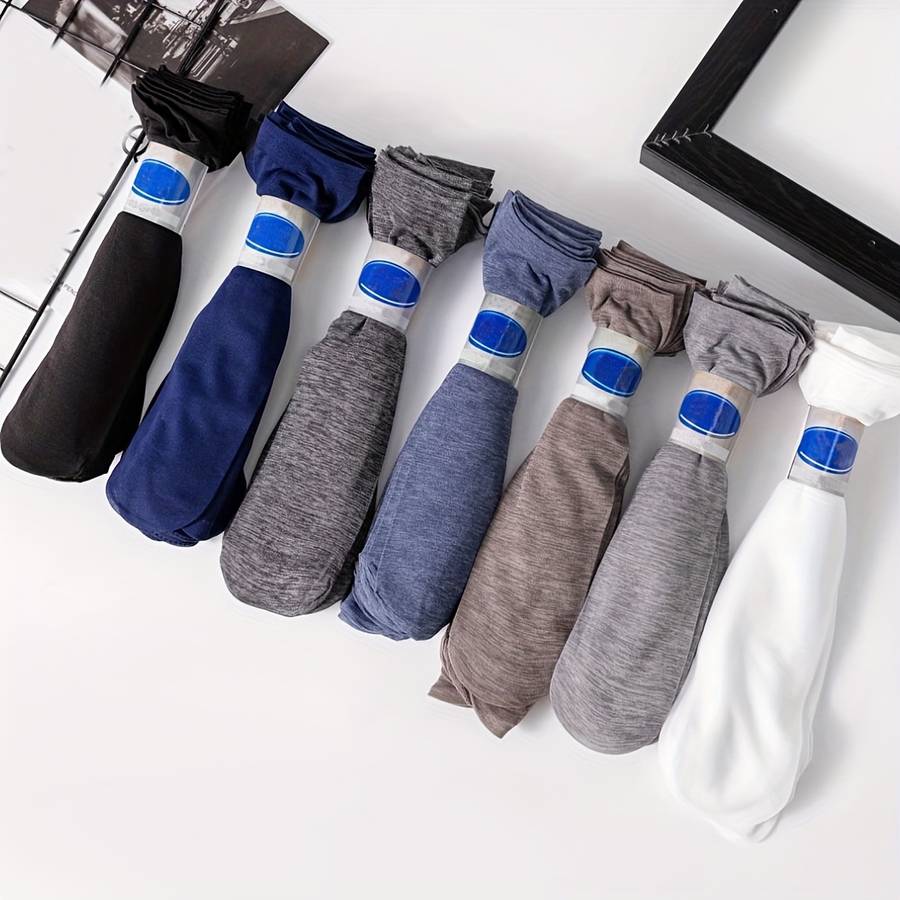 10 Pairs Blue One Size High Elastic Socks