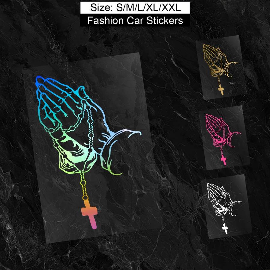1pc White Jesus Christian Themed Stickers