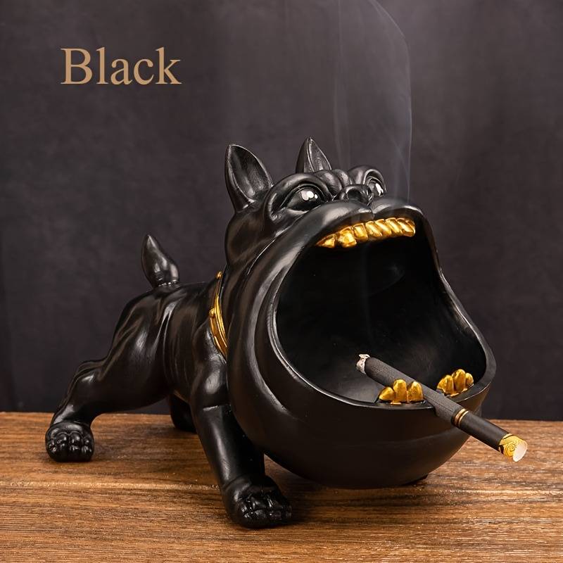 1pc A New Oversized Artistic Bully Dog Ashtray That Is Windproof And Resistant to Flies an Idea