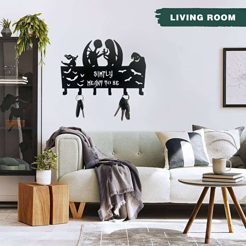 Metal Wall Decor Hook Versatile Artistic Hanging for Keys Hats BackpacksIdeal fo