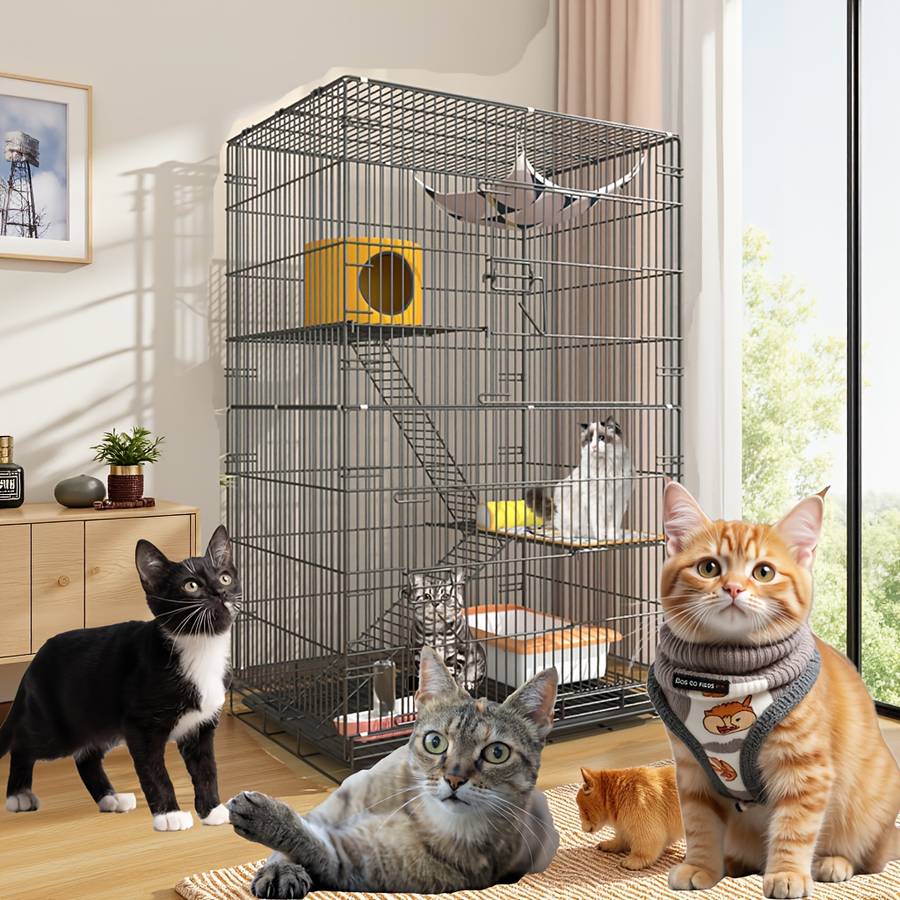 1pc Black Model 2 Layers--LPet Cage