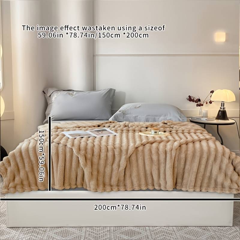 1ps Blanket Color Light Coffee size 100x160cm