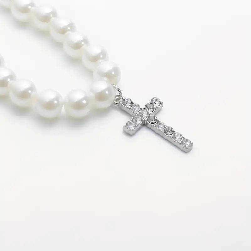 Hip-hop Style Niche Design Imitation Necklace with Cross