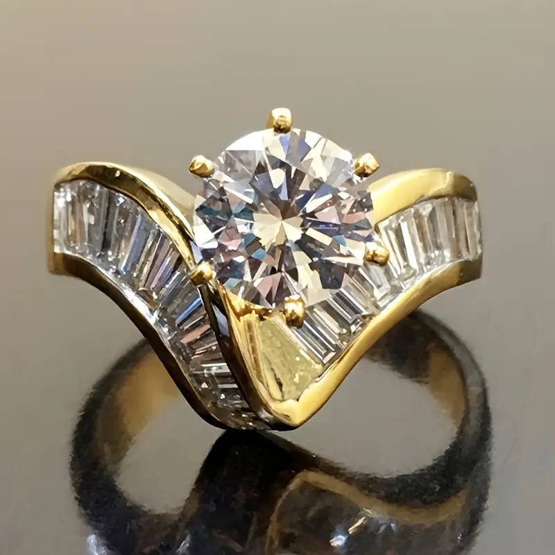 Exquisite Promise Ring with Stone Symbol of Luxury