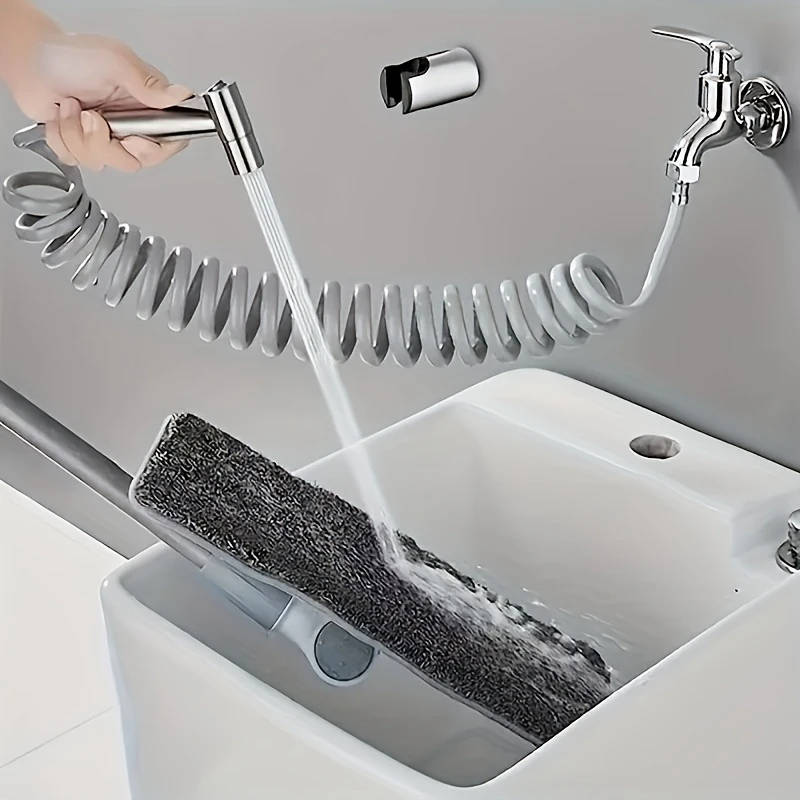 3pcs Set Luxury Stainless Steel High-Pressure Handheld Showerhead Set with Bidet Toilet Sprayer and