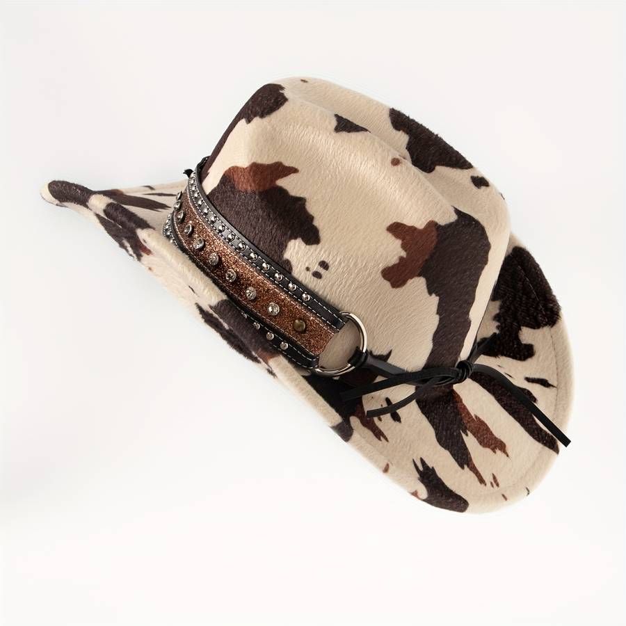 1pc Western Cowboy Hat Spring Autumn European Style Polyester 100% Lightweight Hand Woven No F