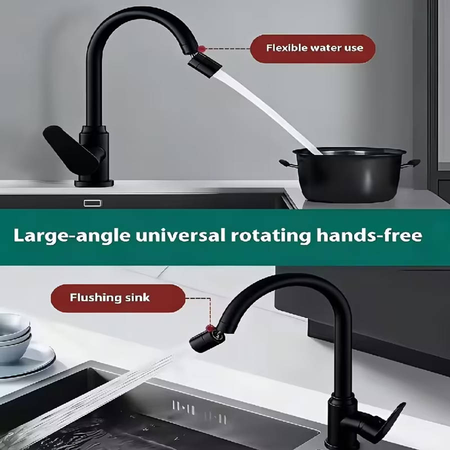 Modern Kitchen Faucet with Swirl- Sprayer