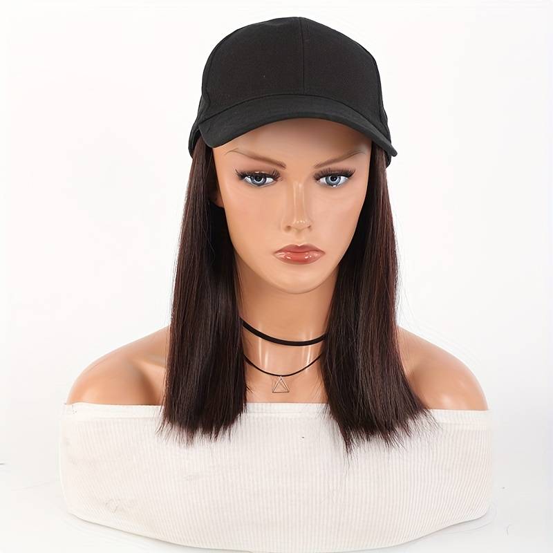 1Pc Dark Brown 40.64cm Fashion Design Wig