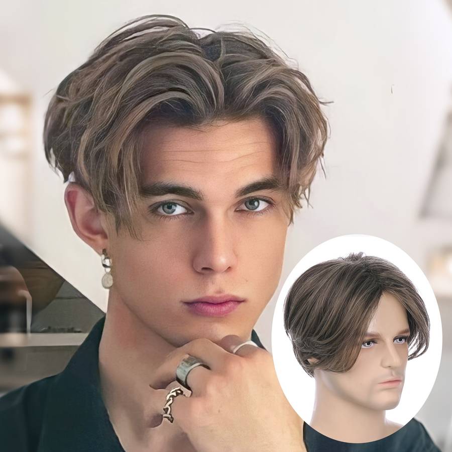 1Pc Brownness 30.48cm Fashion Design Wig