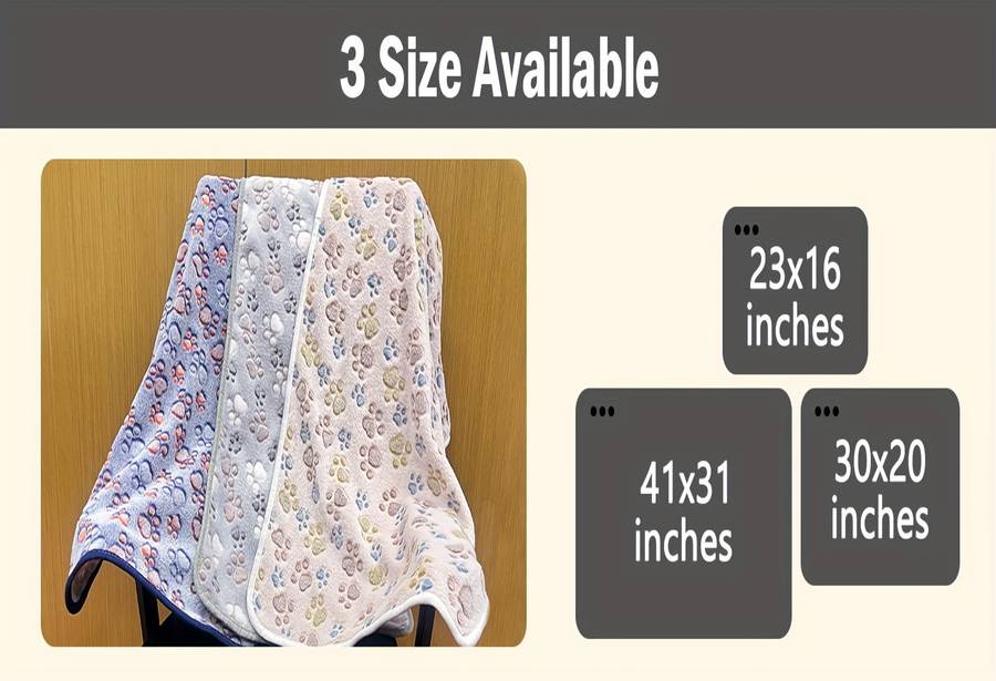 1ps Blanket Color Mixed Color size M  52x76cm  x3
