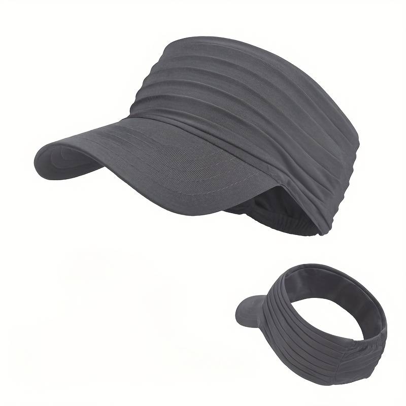 1pc Stylish Unisex Quick-Dry Visor Hat for Spring Summer Breathable Moisture-Wicking Running C