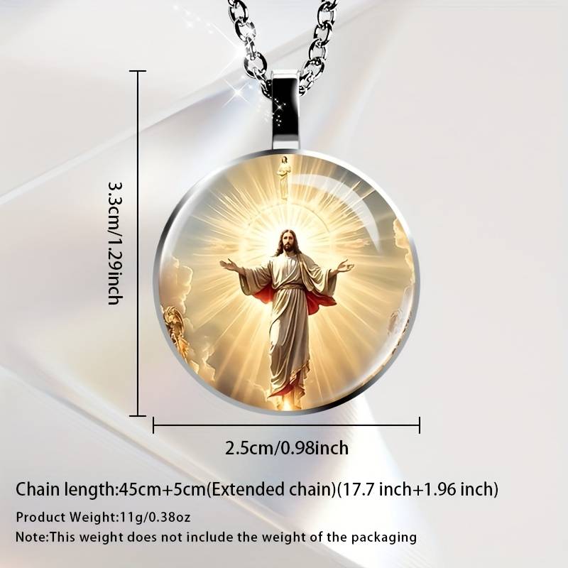1 Piece Bronze Jesus Theme Pendant