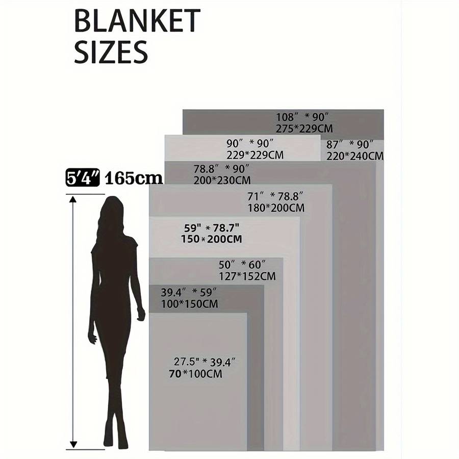 1ps Blanket Color Light Violet size 150cmx200cm 59inx78in