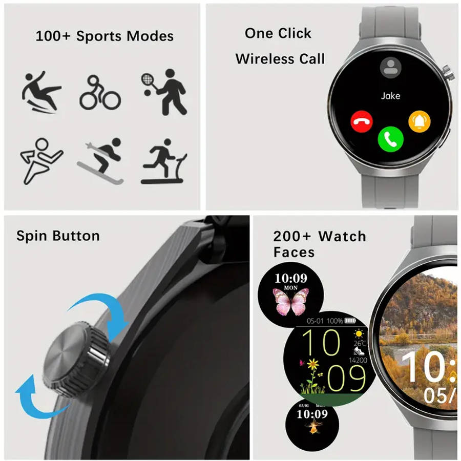 2025   smartwatch for men women waterproof ip68 wireless calls messages     sports   usb charging perfect gift   details 3