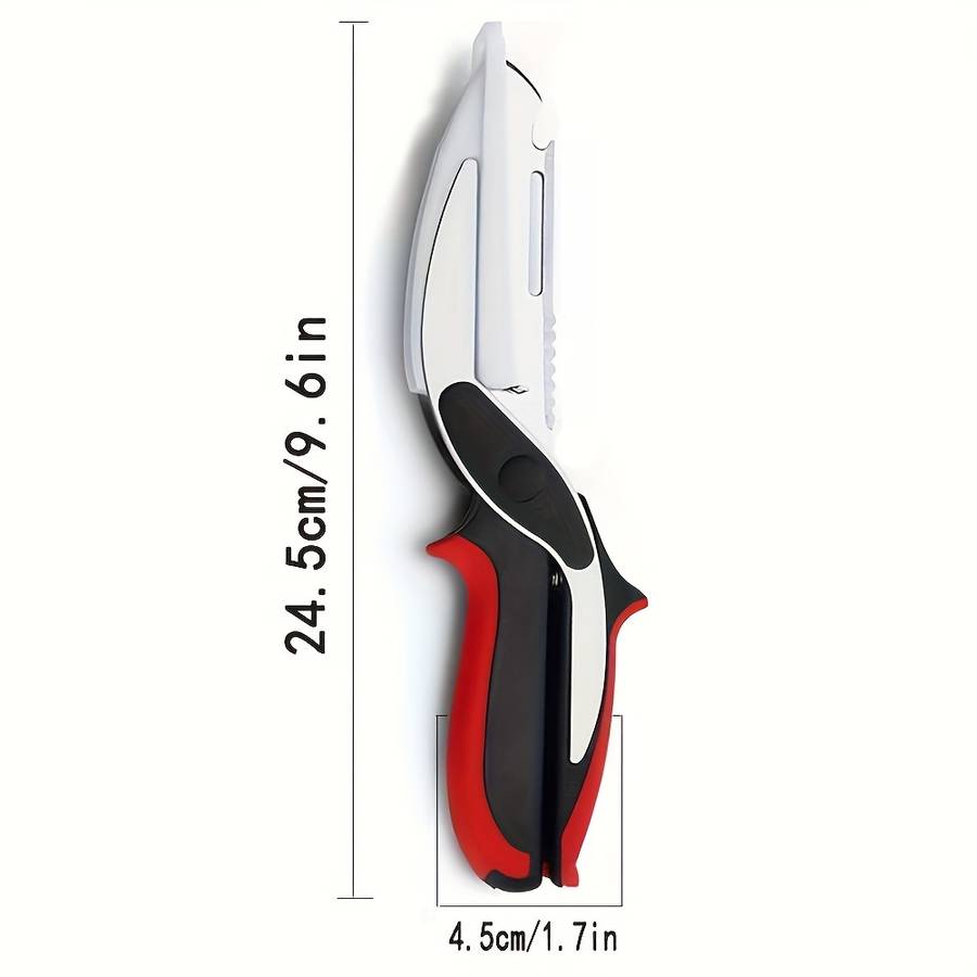 1pc Multifunctional Stainless Steel Kitchen Scissors 5 In 1 Multifunctional Food Scissors