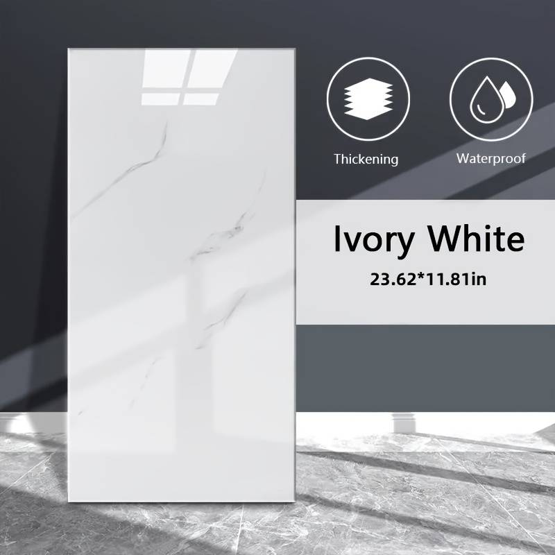 1PC Wall StickersIvory White40pcs 30cmX60cm 11.81inx23.62in