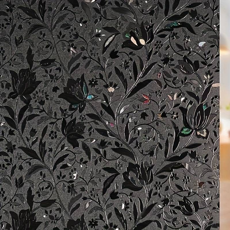 1pc Black Tulips Size 29.5 x 78.7 in   75 x 200 cm Door Window Sticker