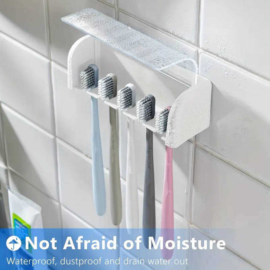 5-Slot Toothbrush Holder With Cover