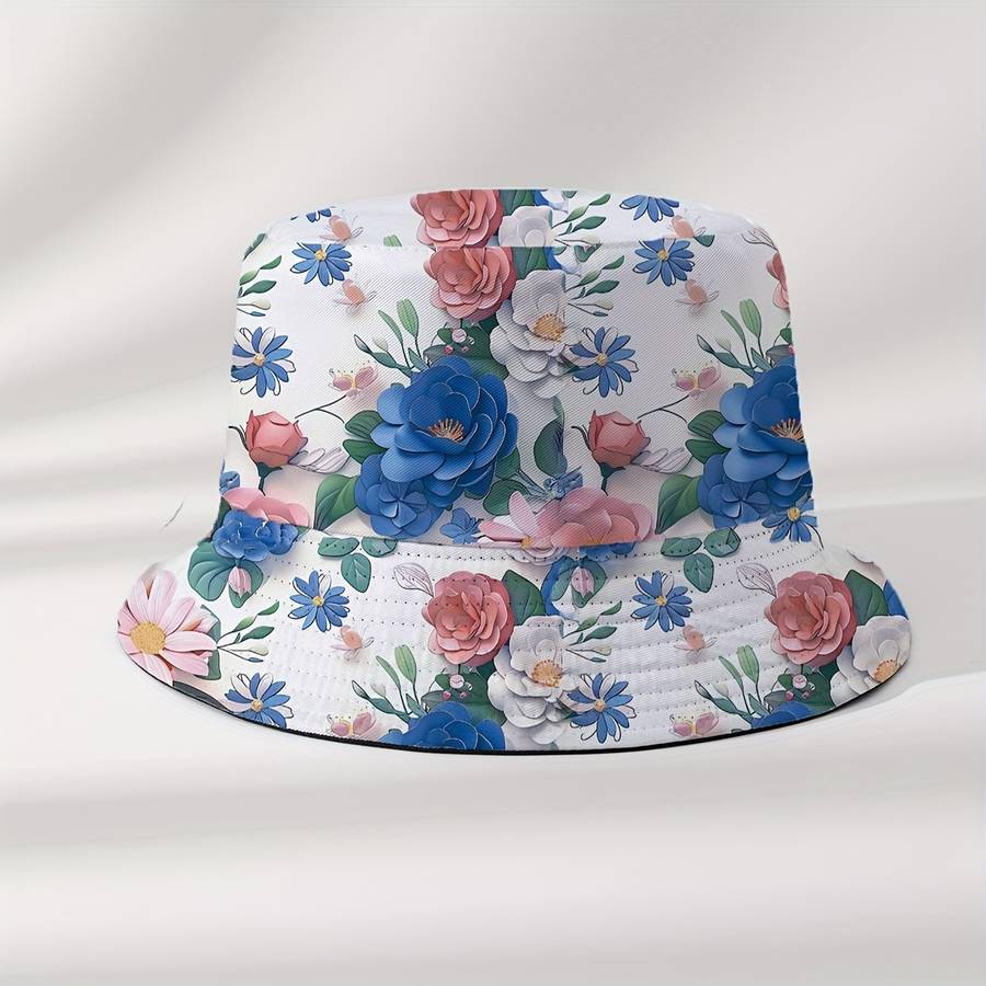 Reversible Floral Bucket Hat