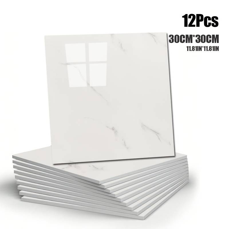 24pcs Wall StickersMarble Jazz White
