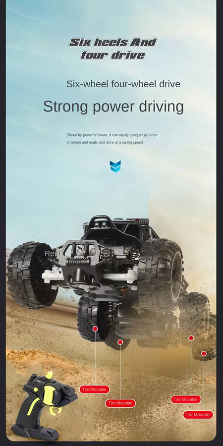 6-Wheel Off Road RC 2.4Ghz Vehicle