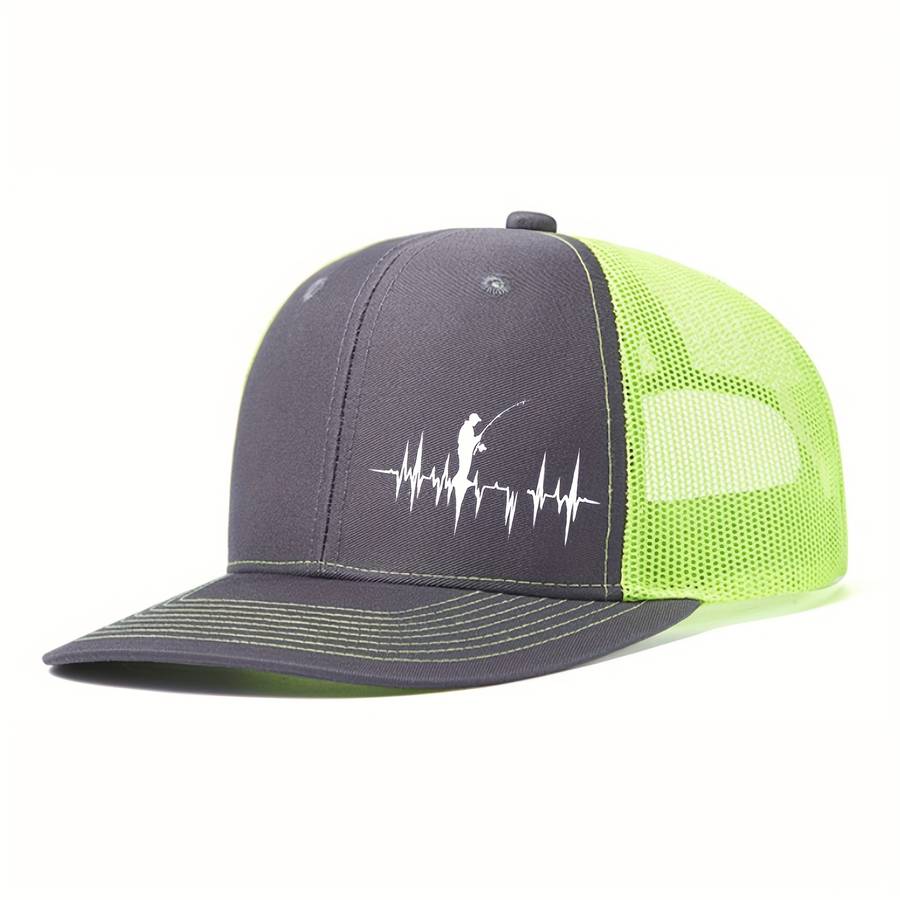 1pc A Stylish Baseball Cap Featuring a 3D Print of Outdoor Fishing Suitable for Both Men And Women
