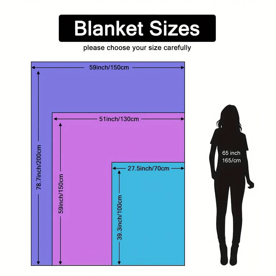 1ps Blanket Size 130X150Cm 51.18X59.06Inch