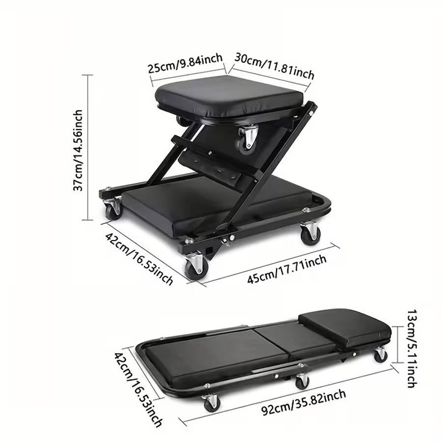 Foldable Garage Repair Roller Chair