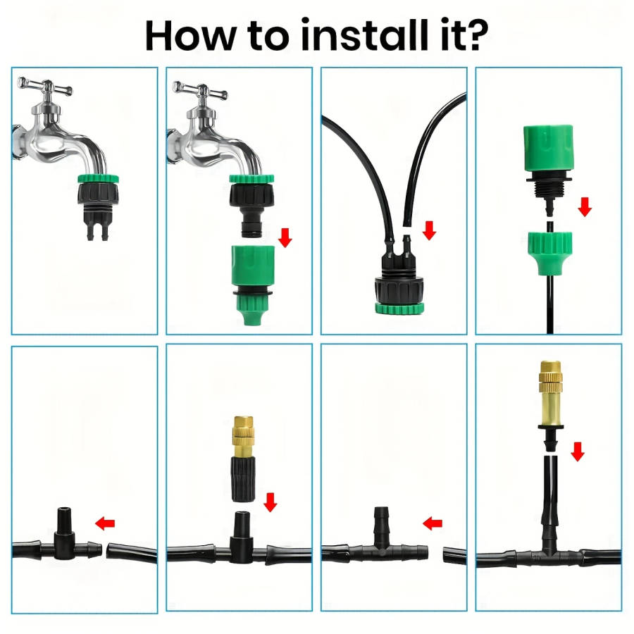 98' Outdoor Mist Cooling System