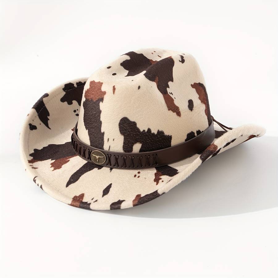 1pc Western Cowboy Hat Spring Autumn European Style Polyester 100% Lightweight Hand Woven No F