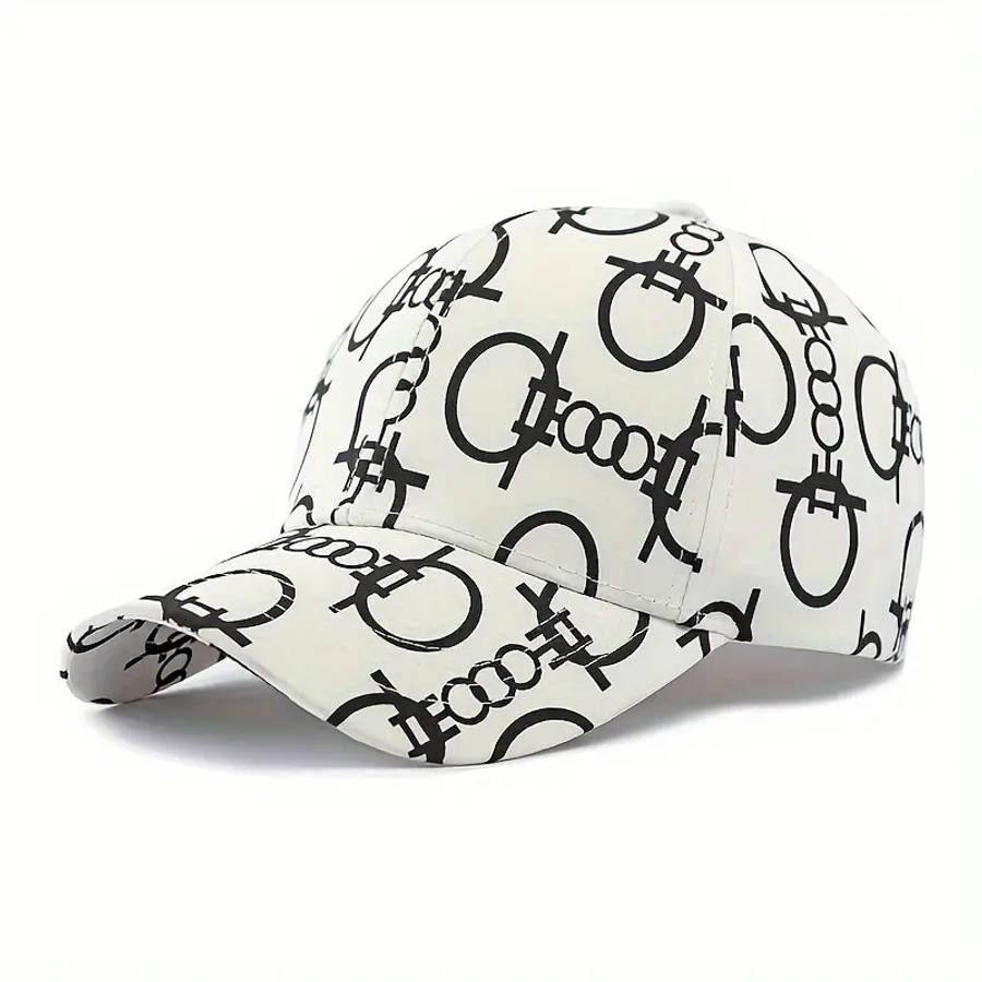1pc Holiday-Themed Polyester Baseball Caps with Sun Protection Adjustable Fashionable Stripe Craftsm