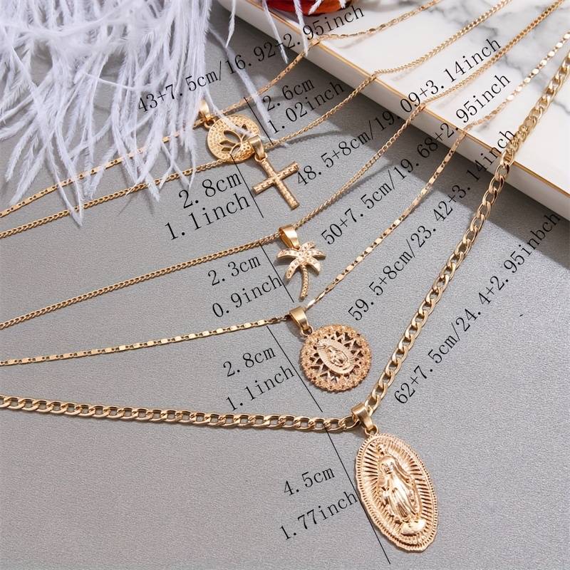 1 Piece Golden Jesus Theme Pendant