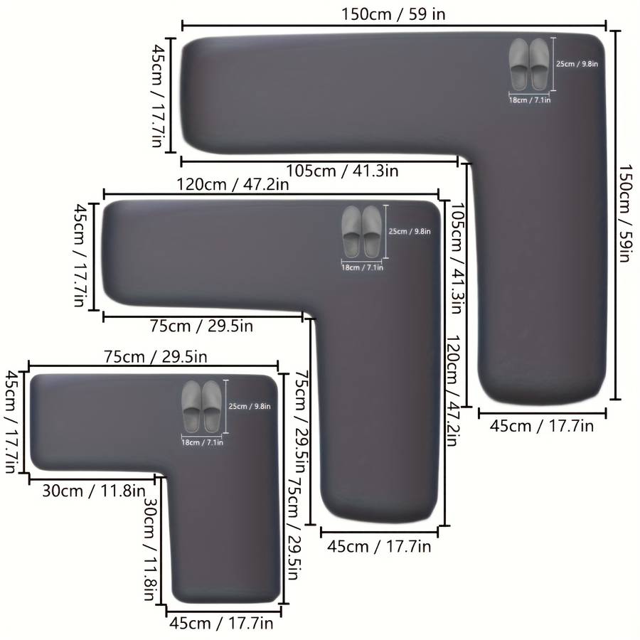 1Pc Deep Blue 150x150x45 59x59x17.7inch Floor Mat