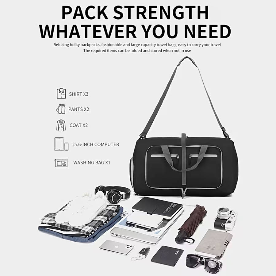 Large Capacity Portable Foldable Travel Tote Bag