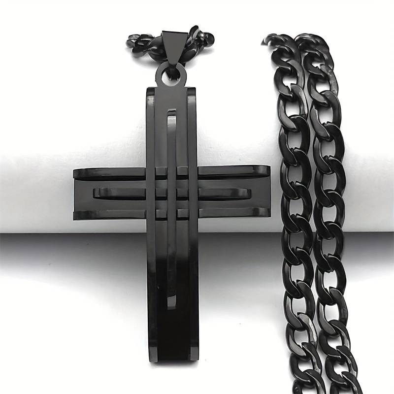 1 Piece Black Jesus Theme Pendant