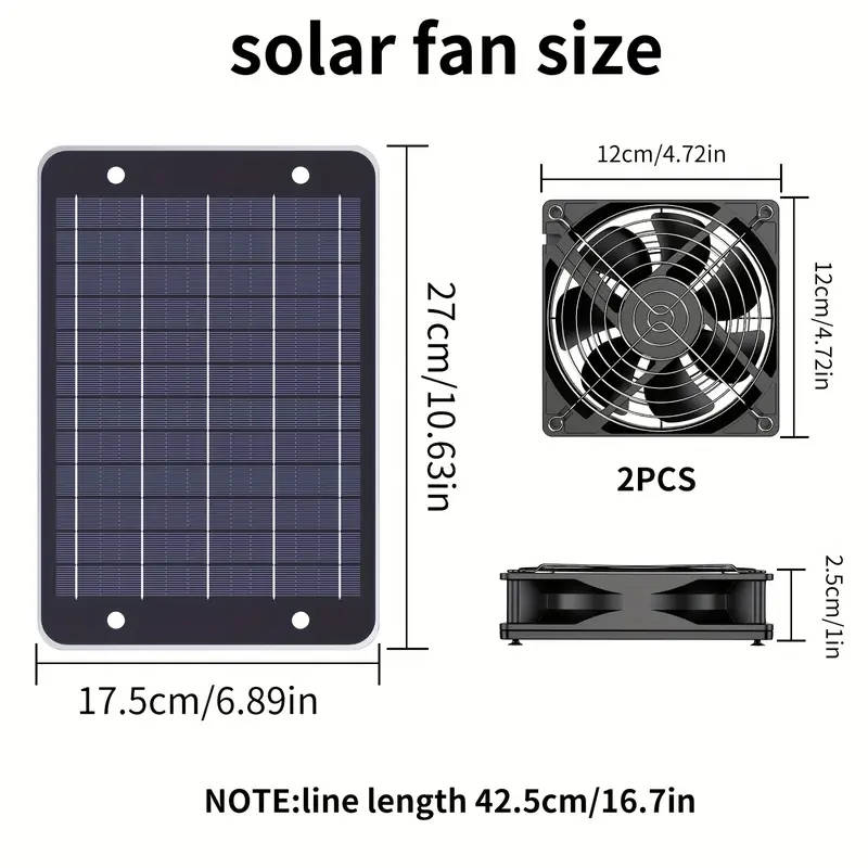 9w Solar Fan