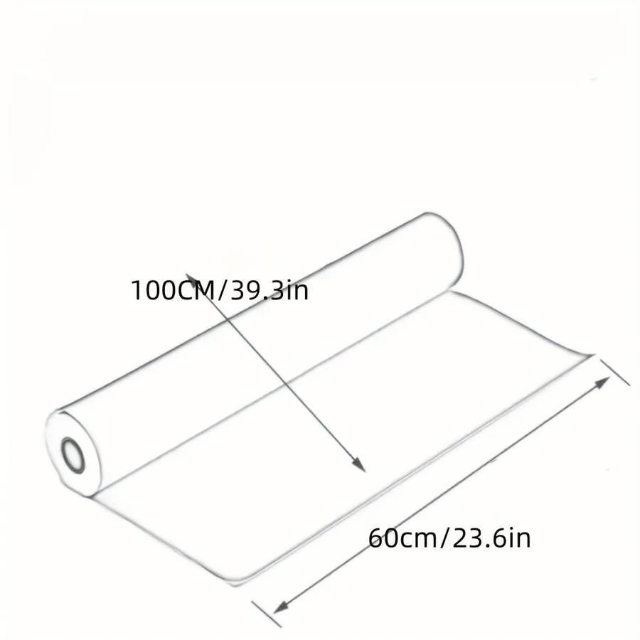 1pc Black Size 60cmx300cm 23.6inx118.1in Door And Window Stickers