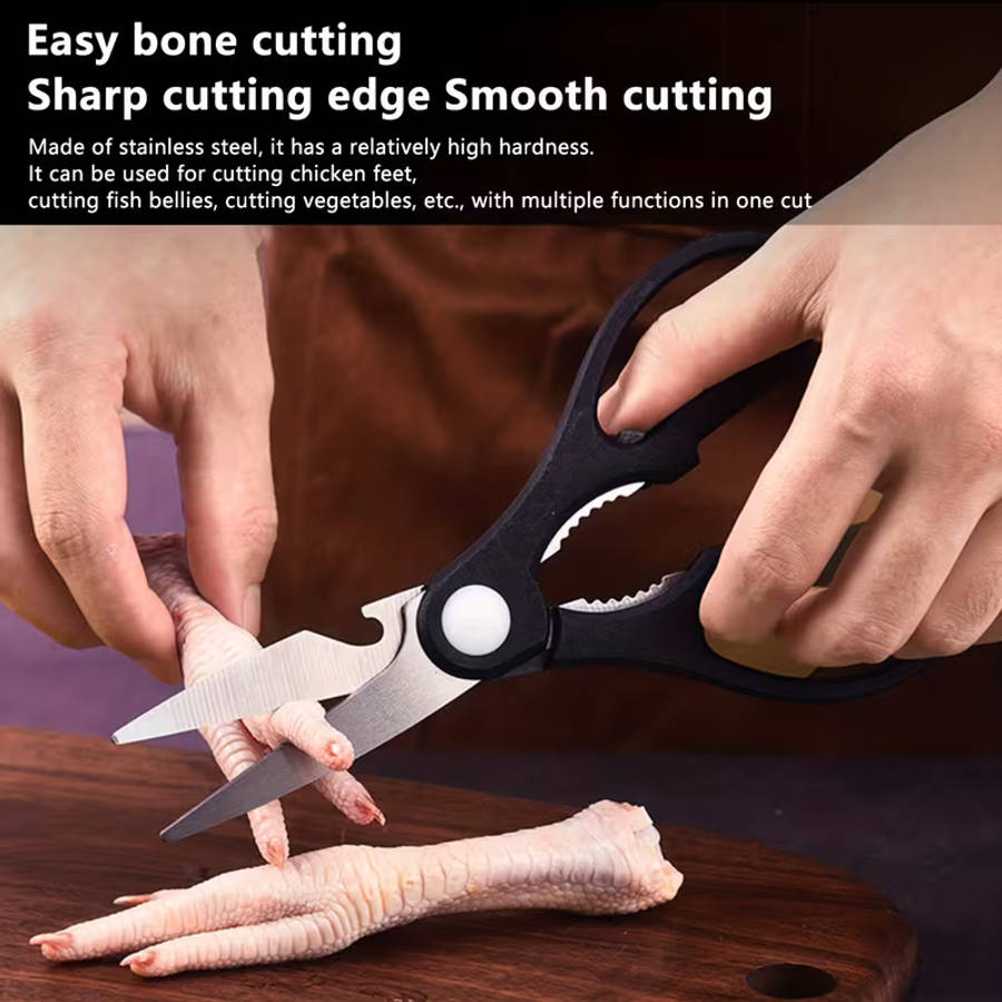 A Set Of 6 Stainless Steel Kitchen Knives