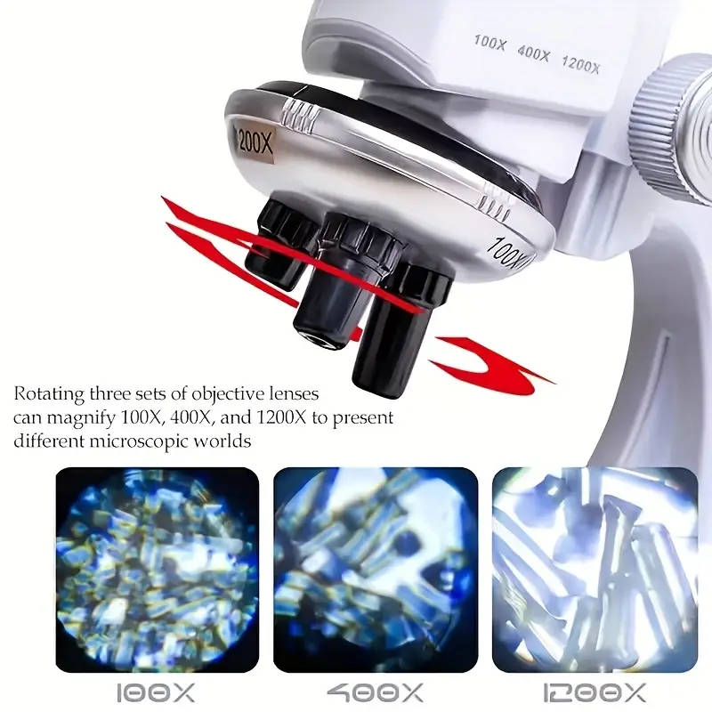 100-1200x Magnification Educational Microscope