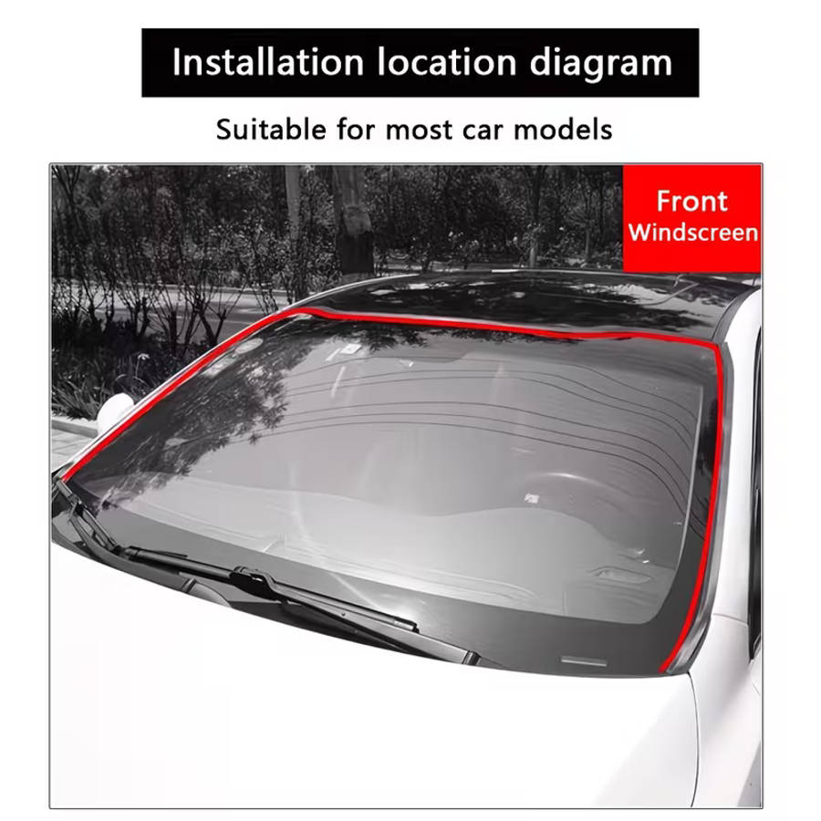 Universal Car Sealing Strip Waterproof Dustproof Rubber Seal 2M