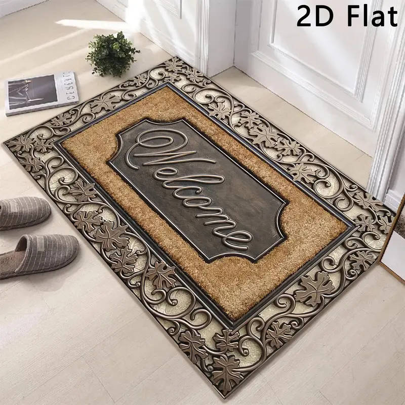 2D Flat Anti-Slip Floor Mat 50*80cm