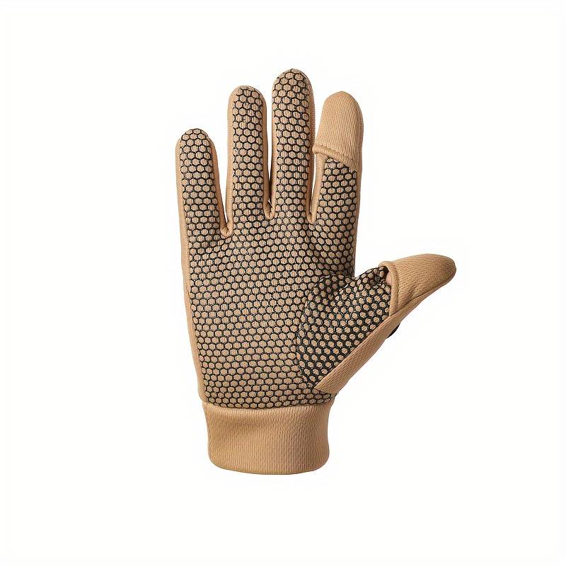 1 Pair Khaki Warm Gloves