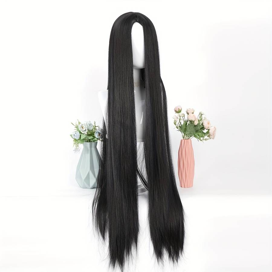 1Pc Dark Violet 101.6cm Fashion Design Wig