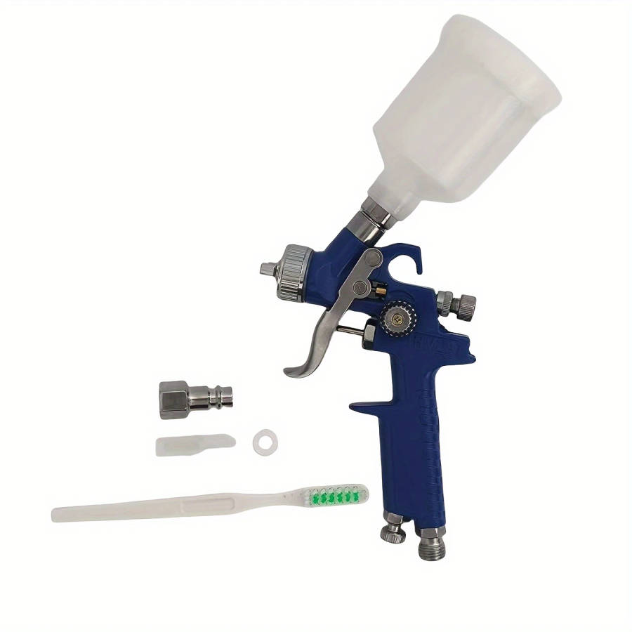 1pc H-2000 Professional Mini Spray Gun for Small Repairs 1.0 Nozzle 250ml Paint Pot Manual Operation