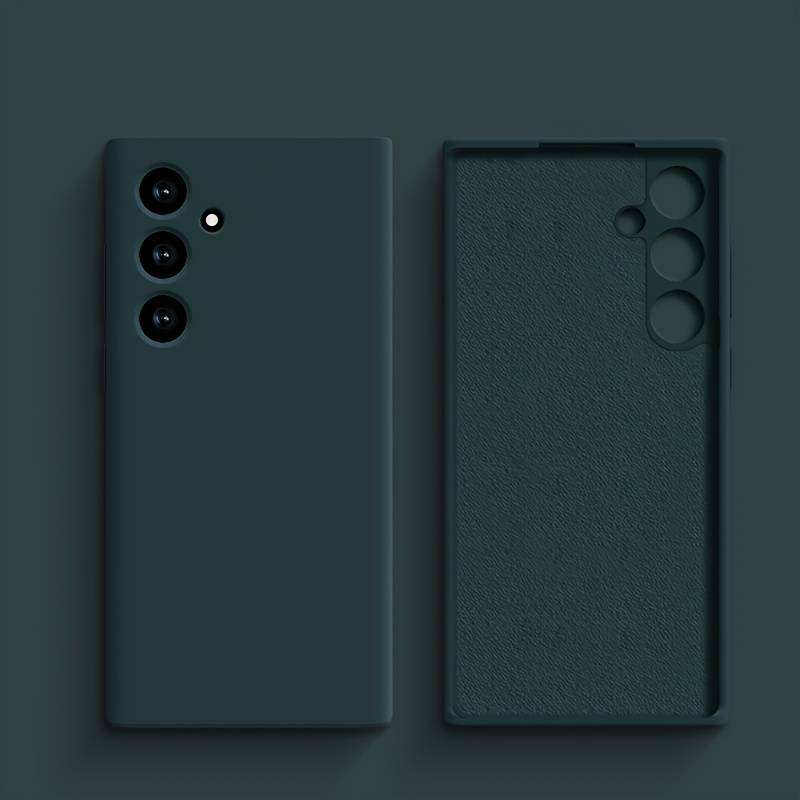 1pc Dark Green For Samsung Galaxy S25 Plus Phone Cases