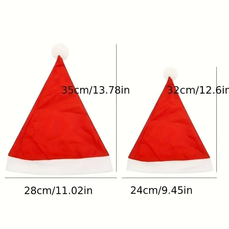 20 Christmas Hats Set 28cm