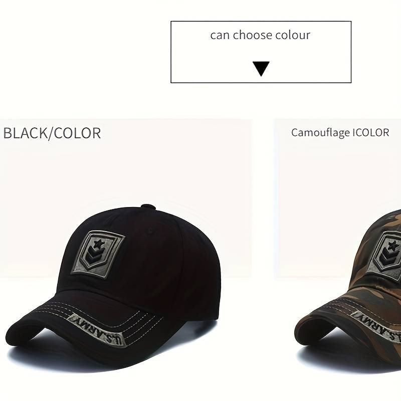 1pc Men'S Baseball Cap with Camouflage and Star Emblem Perfect for Travel Football Mardi Gras Da