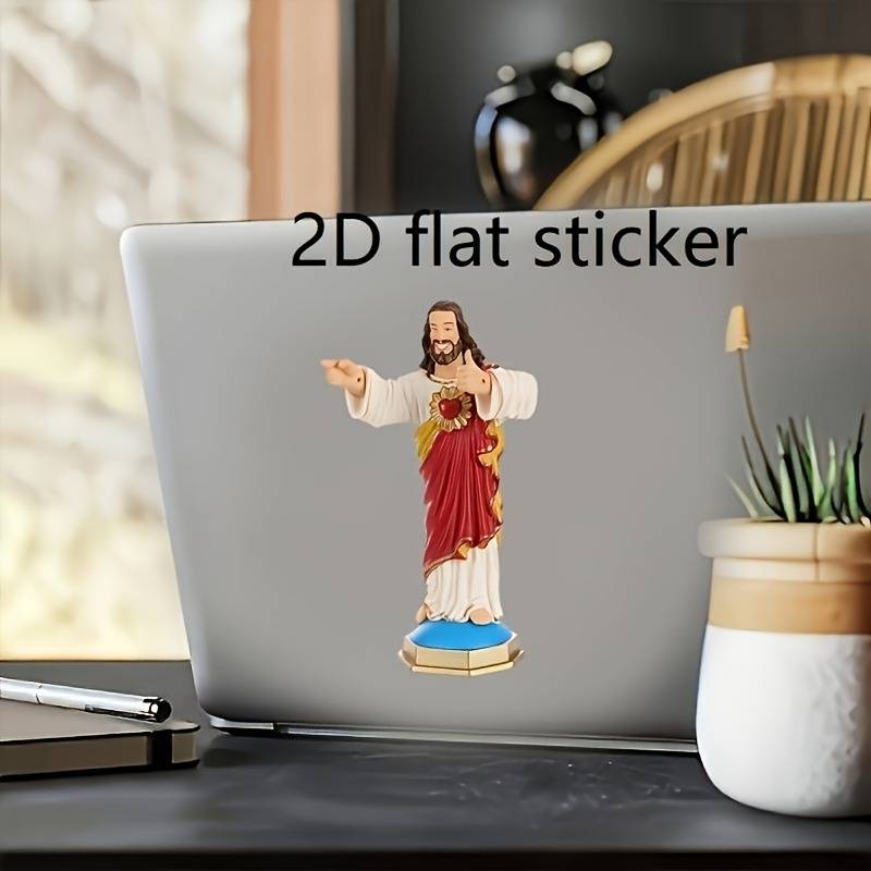 2pcs Jesus Christian Themed Stickers