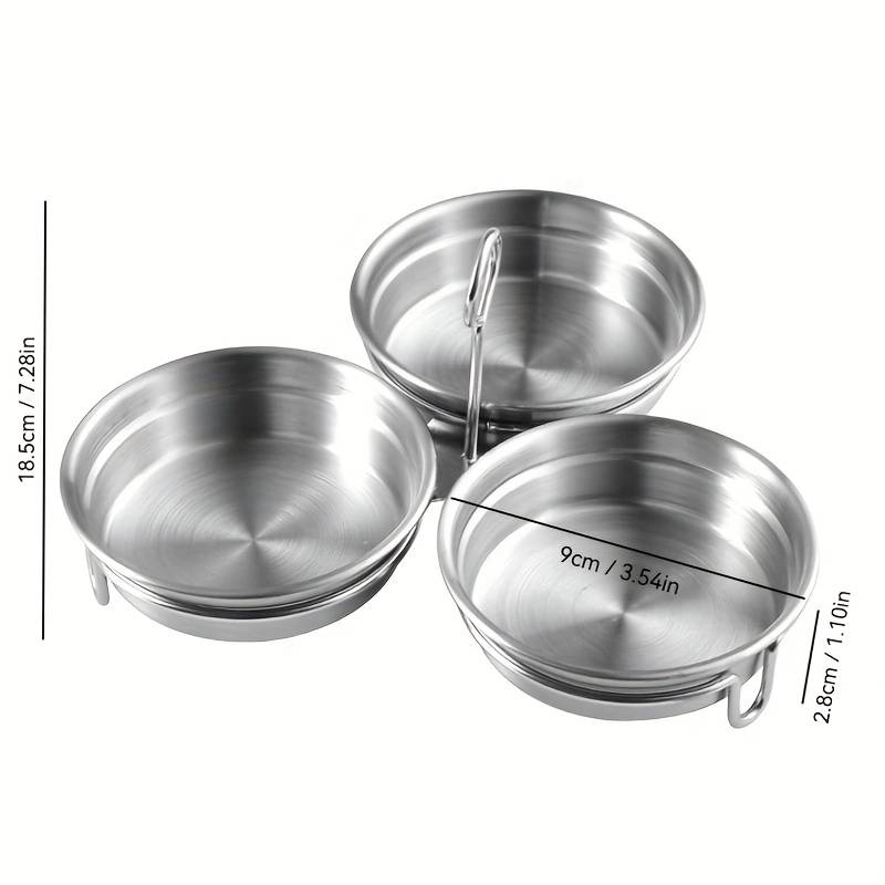 3pcs Stainless steel steaming egg mold for household boiled eggs poached eggs breakfast steam