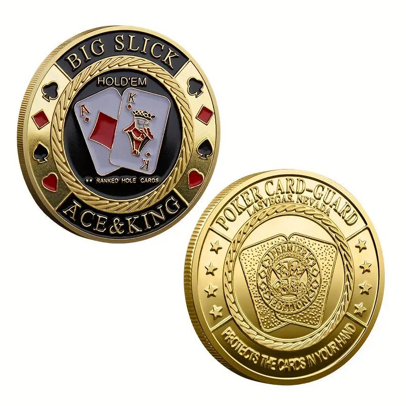 Big Slick Ace of Spades Collectible Poker Coin with Capsule 40MM Wide